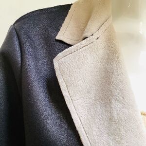 VELVET  JENNIFER Graham Faux Sueded JACKET Black Large